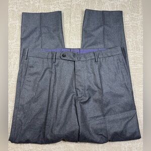 Incotex Super 120s Classic Fit Mens Pleated Dress Pants Size 36